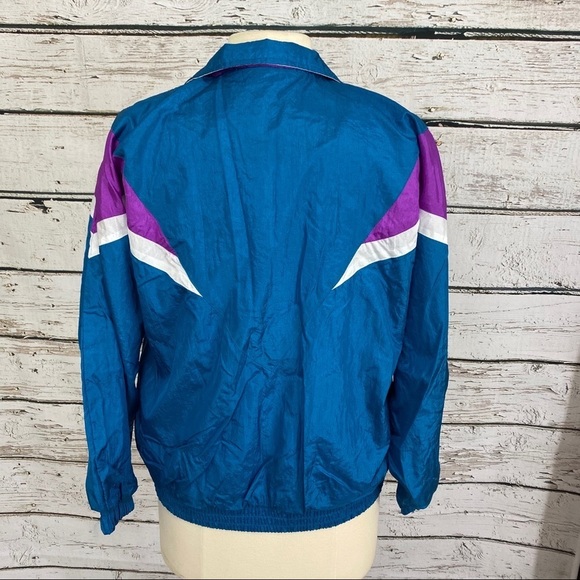 Vintage 80s 90s Track Jacket EUC Petite Medium - Picture 4 of 7